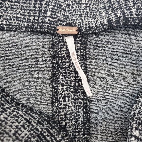 Free People skirt black and white midi size large - Picture 6 of 8